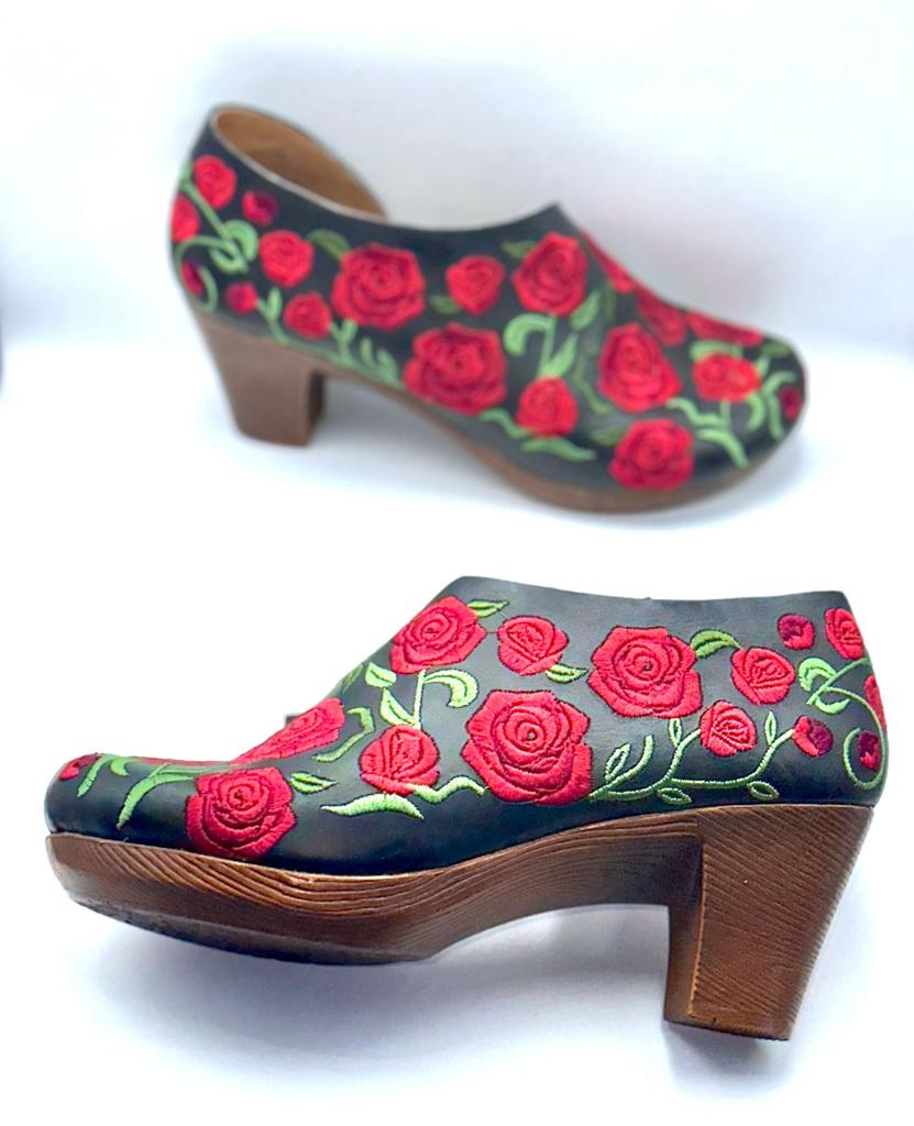 Embroidery Ethel Roses