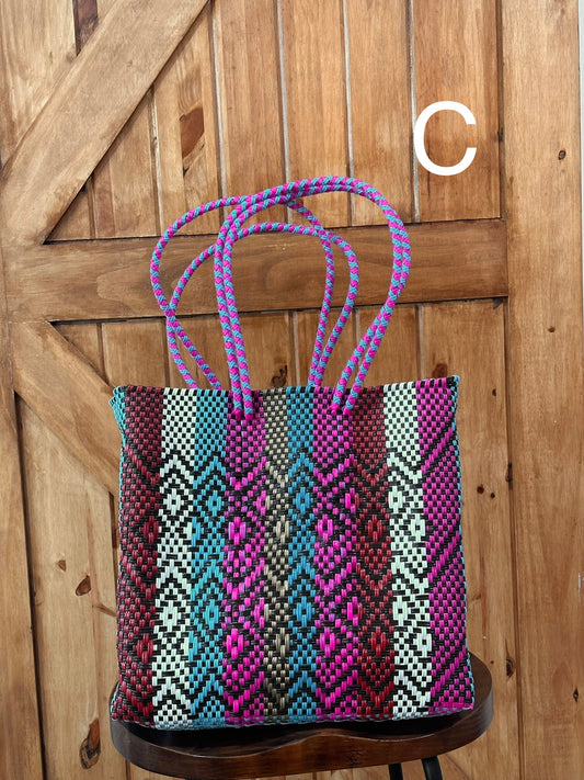 Large Jalisco Handwoven Recycle Canasta