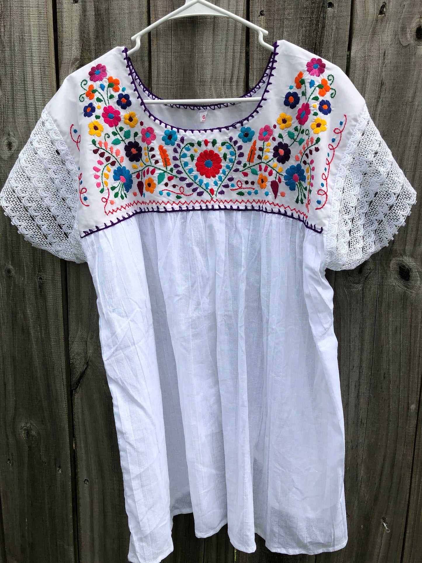 Hand Embroidery Top,Mexican Embroidery Blouse
