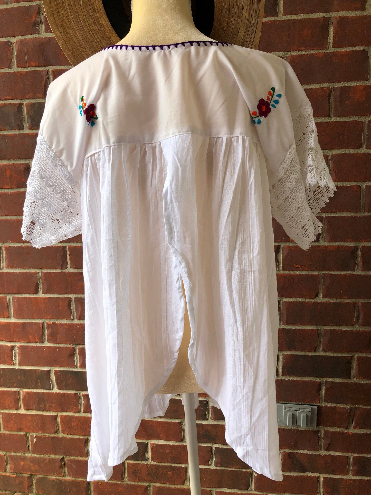 Hand Embroidery Top,Mexican Embroidery Blouse
