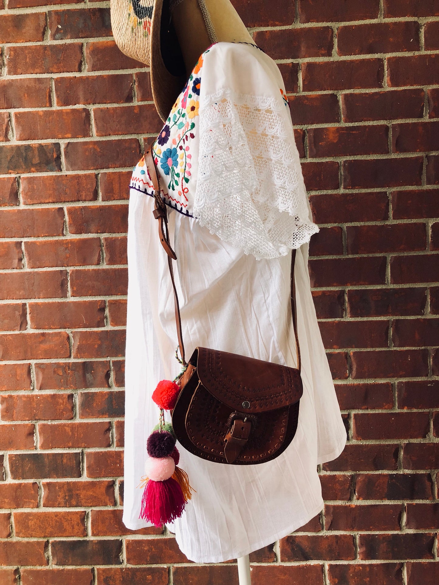 Hand Embroidery Top,Mexican Embroidery Blouse