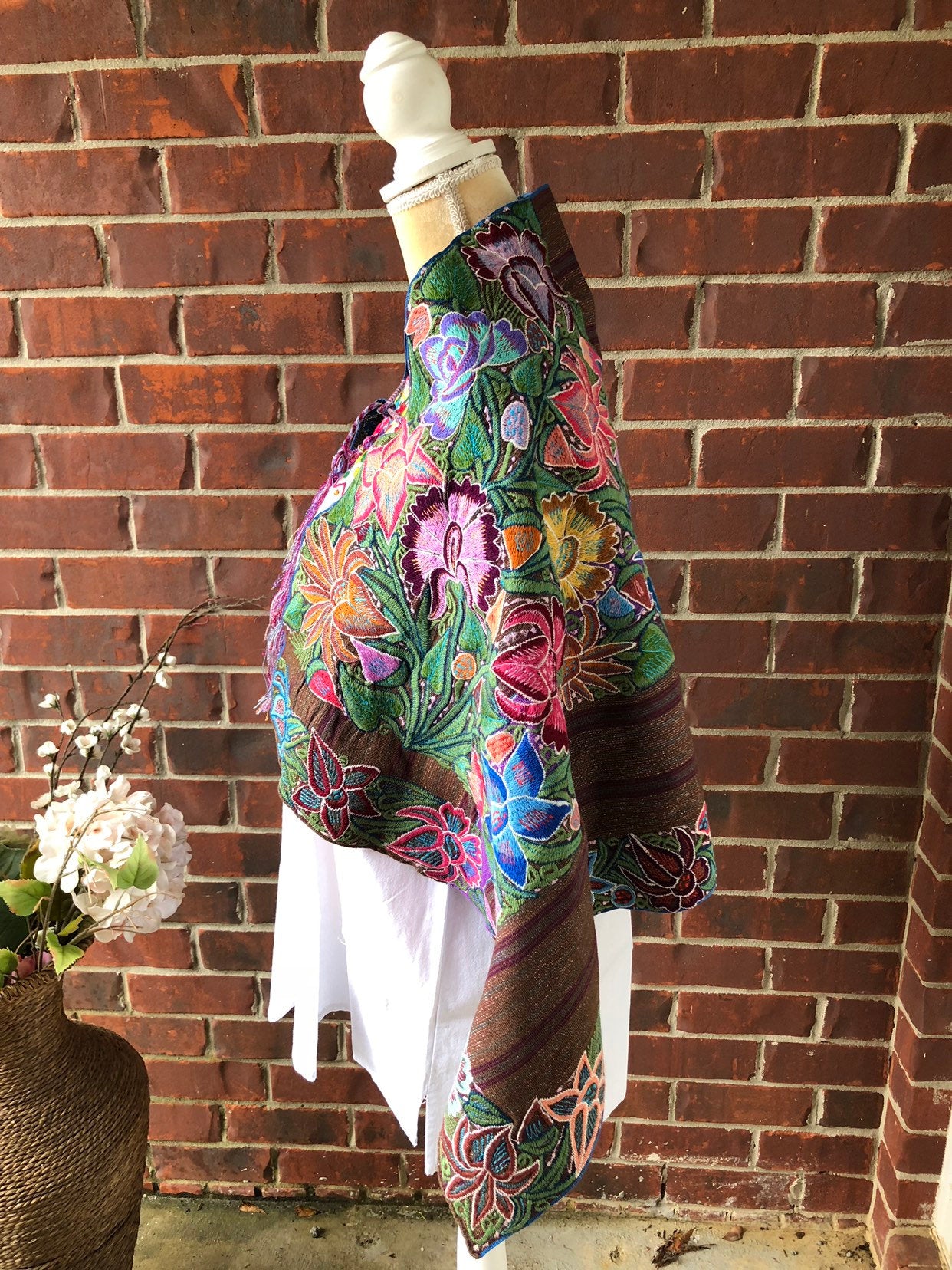 Zinacantan Cape, Chiapas Cape , Mexican Shawl