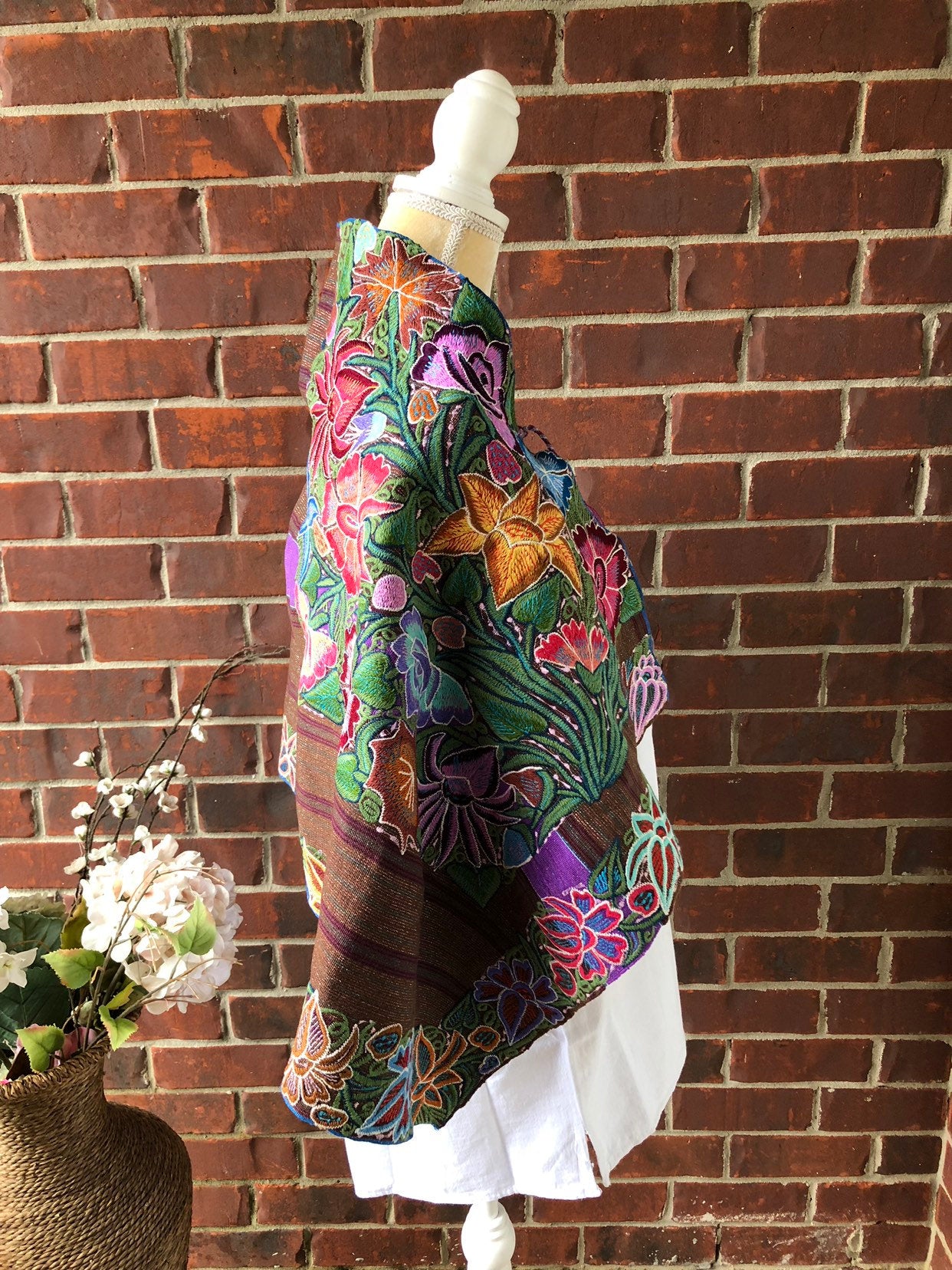 Zinacantan Cape, Chiapas Cape , Mexican Shawl