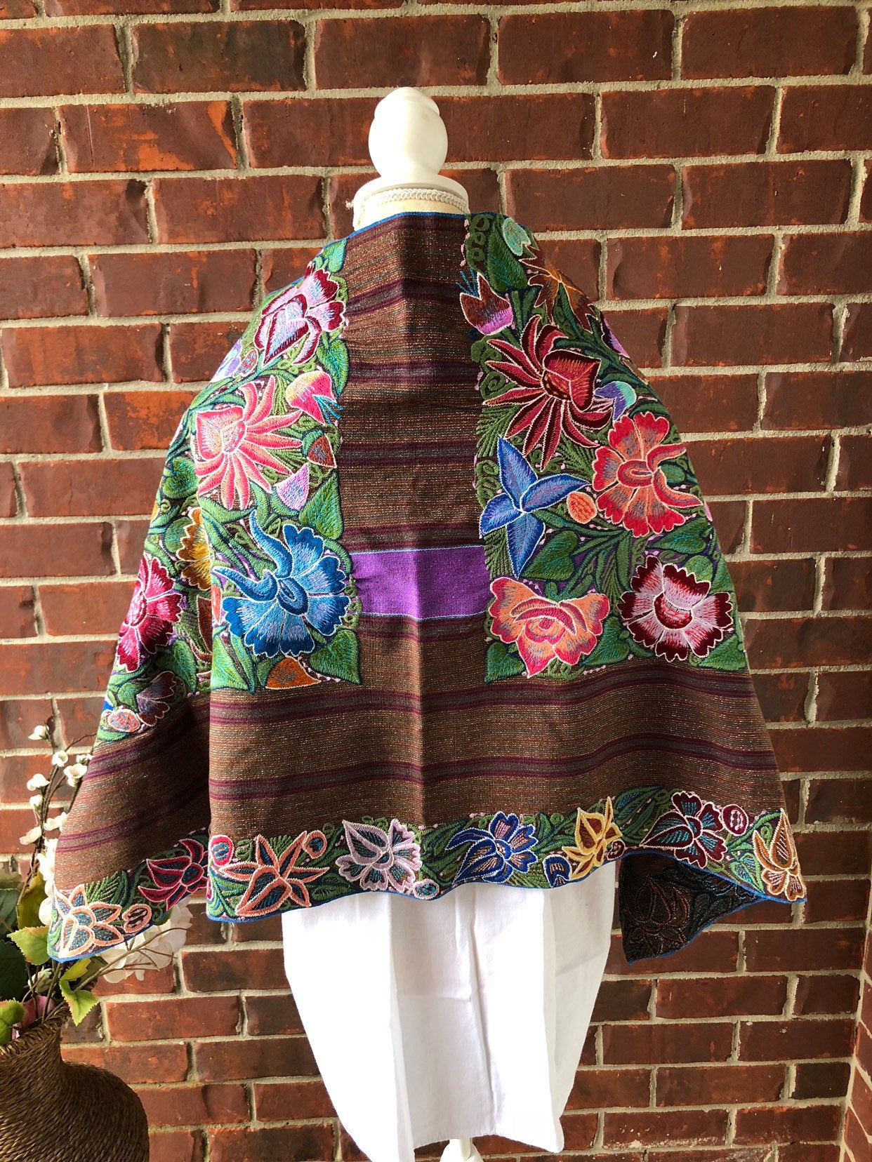 Zinacantan Cape, Chiapas Cape , Mexican Shawl