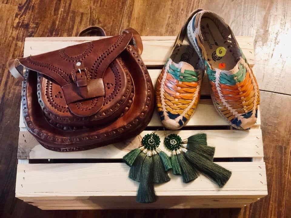 Size 7 Huarache Sandal - Mexican style Boho Ready to ship- Rainbow Sandal