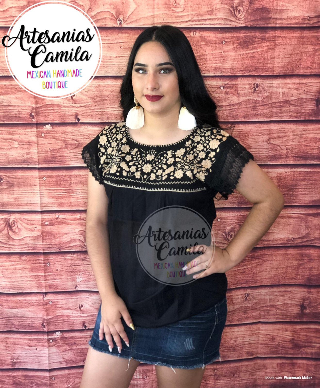 Mexican Embroidery Blouse - Kiara Mexican Top - All sizes