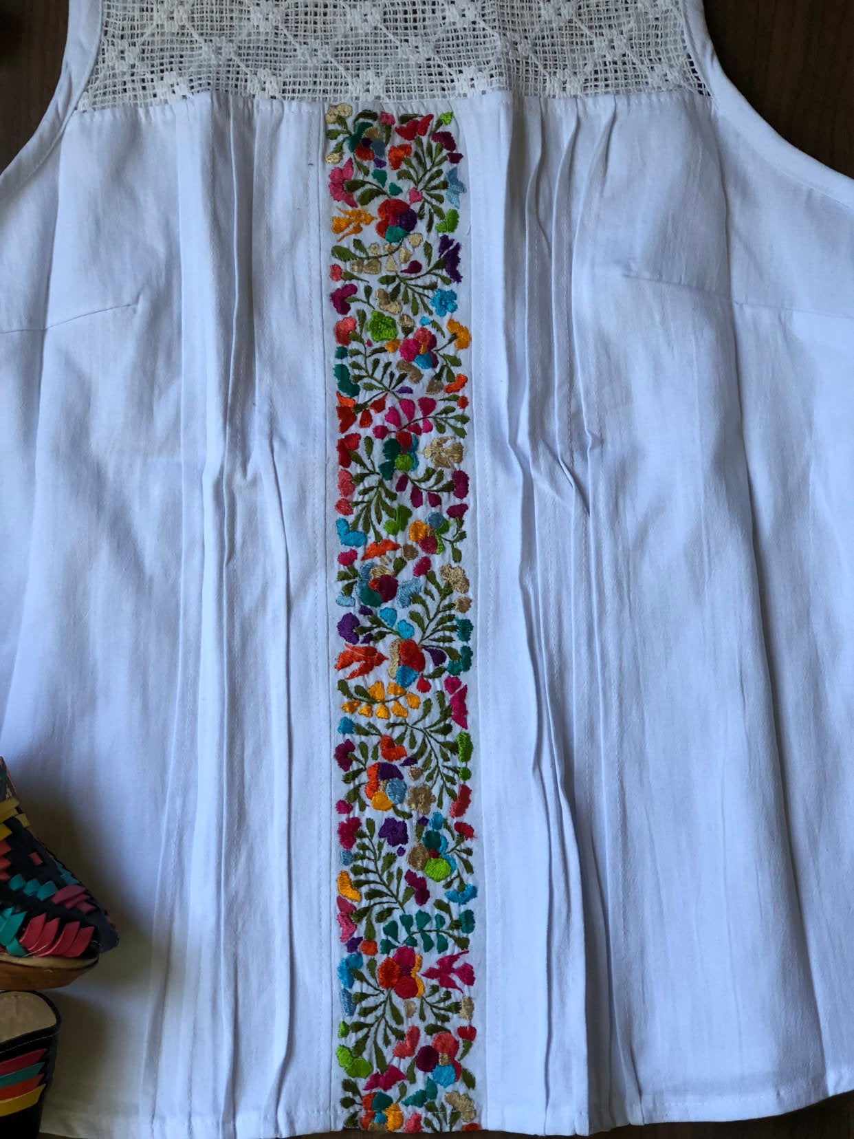 L-Xl Oaxaca Blouse- Elegant Hand Embroidery Blouse