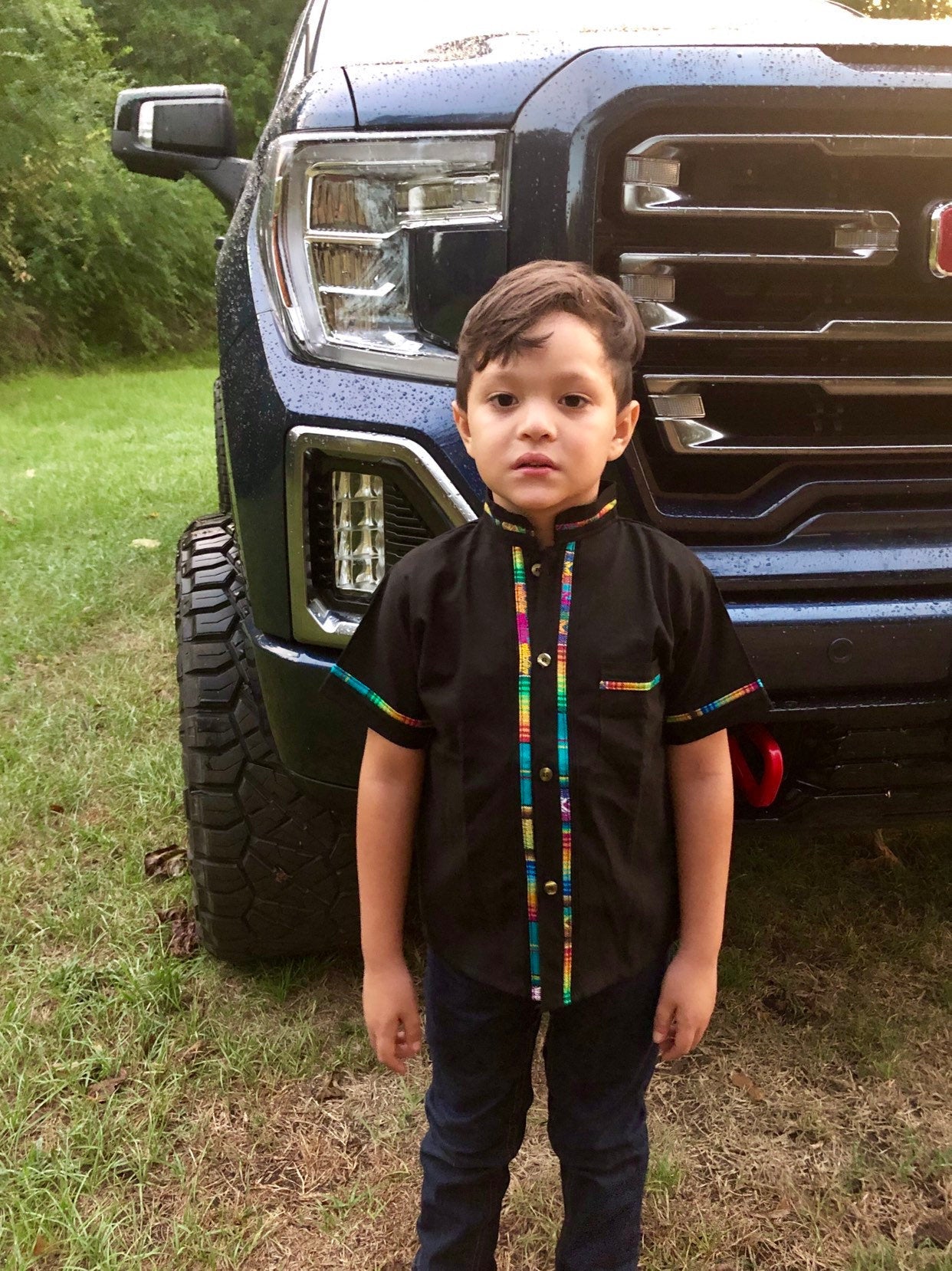 Boy Mexican Guayaveras , All sizes- Mexican Shirt