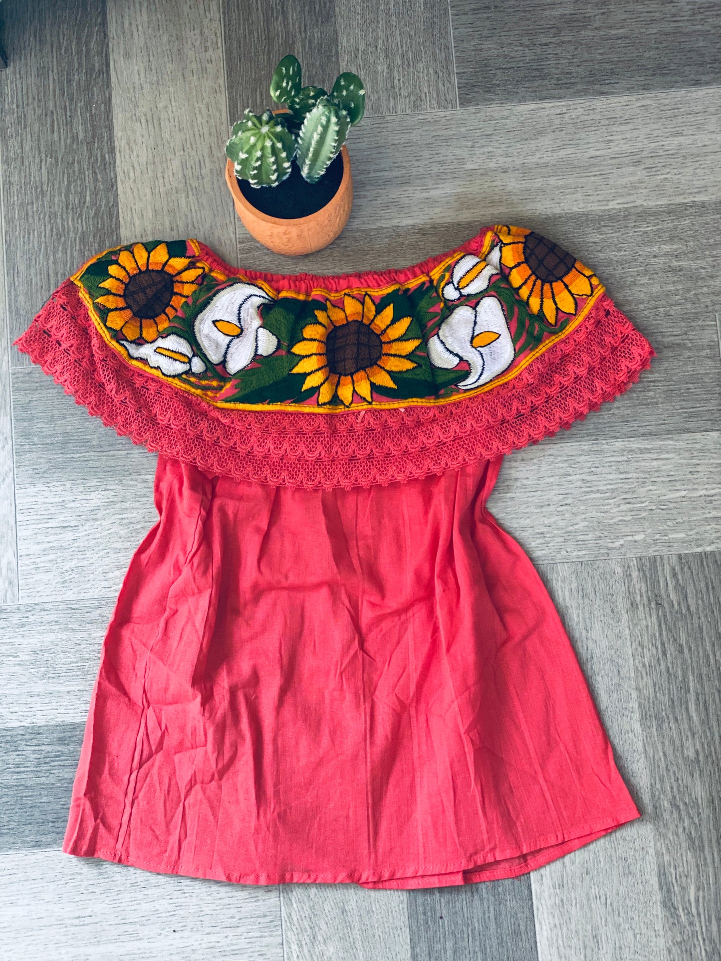 Girasol off the shoulder ( Coral)