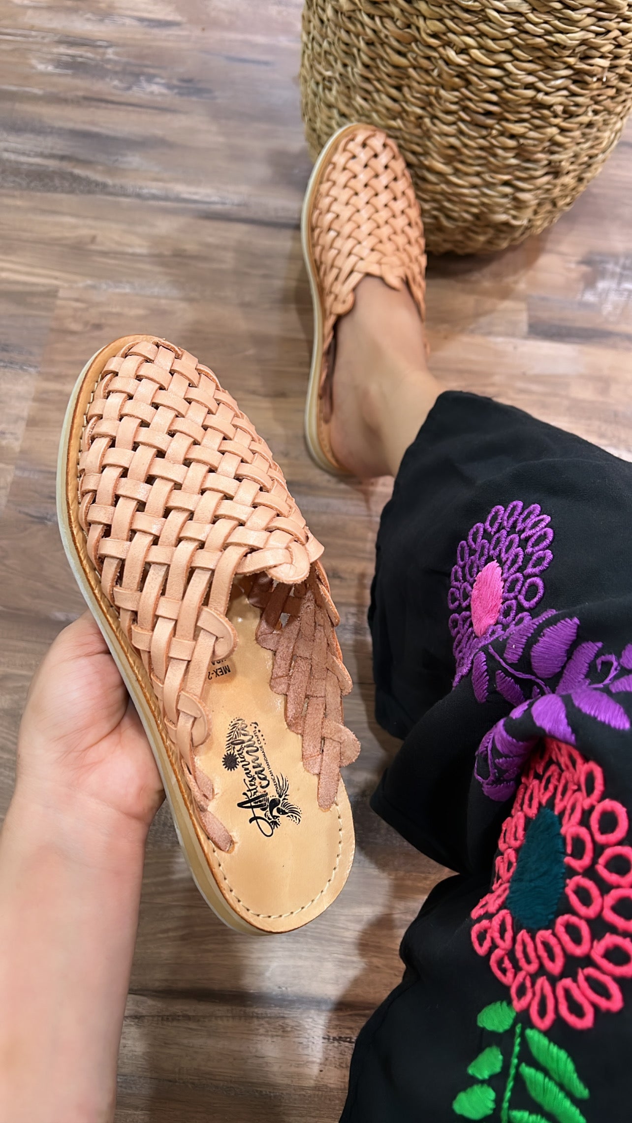 Huarache Mule Tan