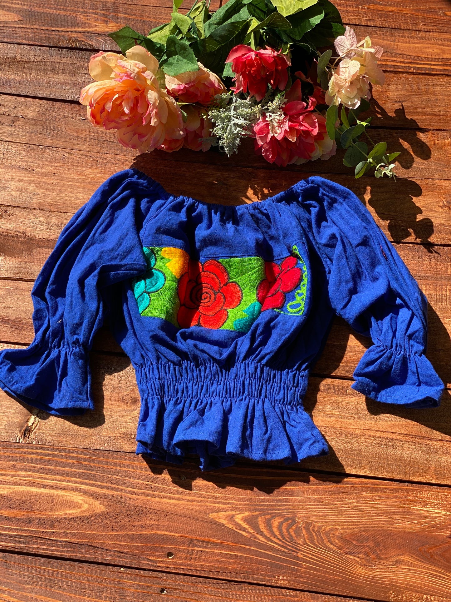 Floral Top Crop S-M