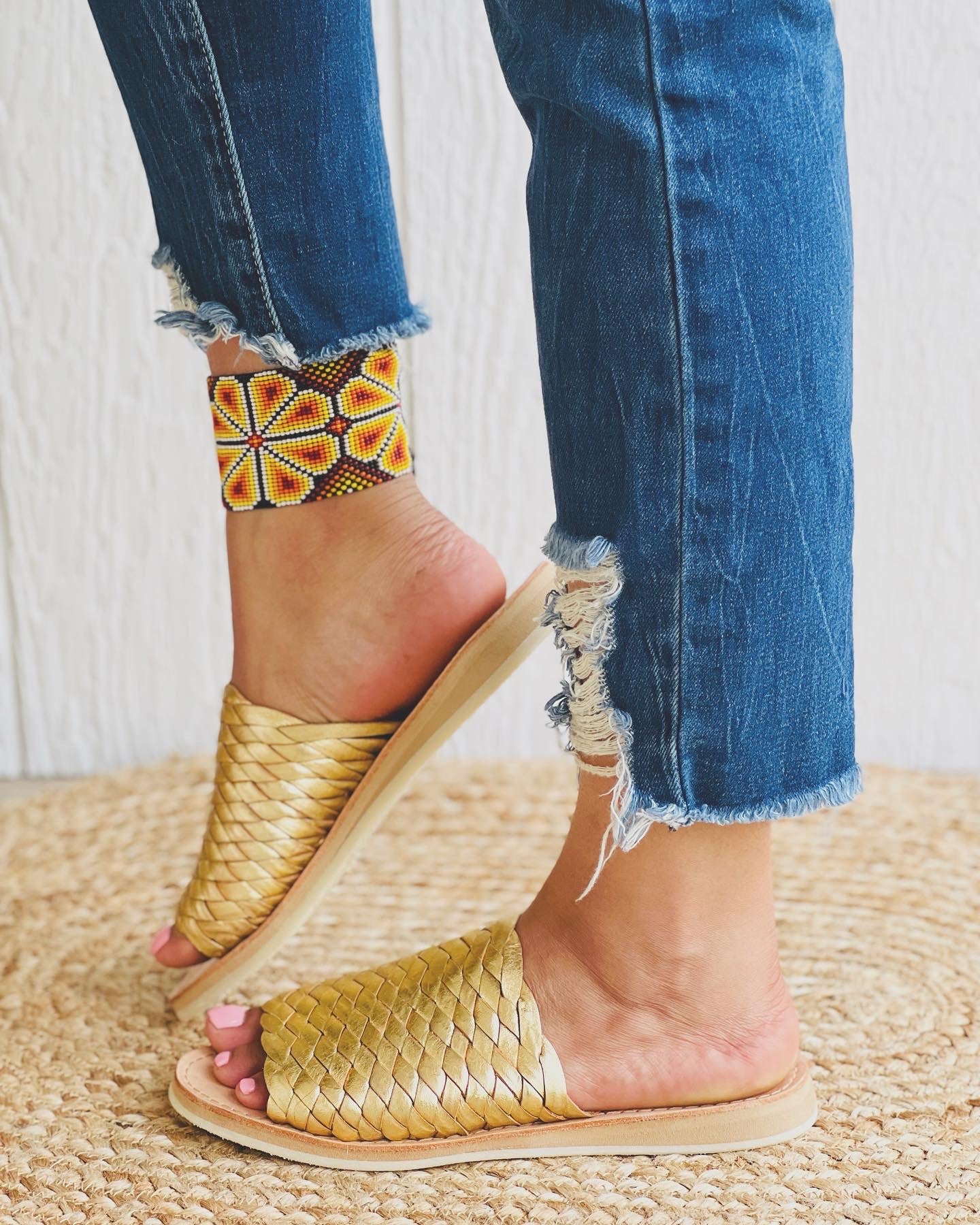 Xochitl Gold Slip on