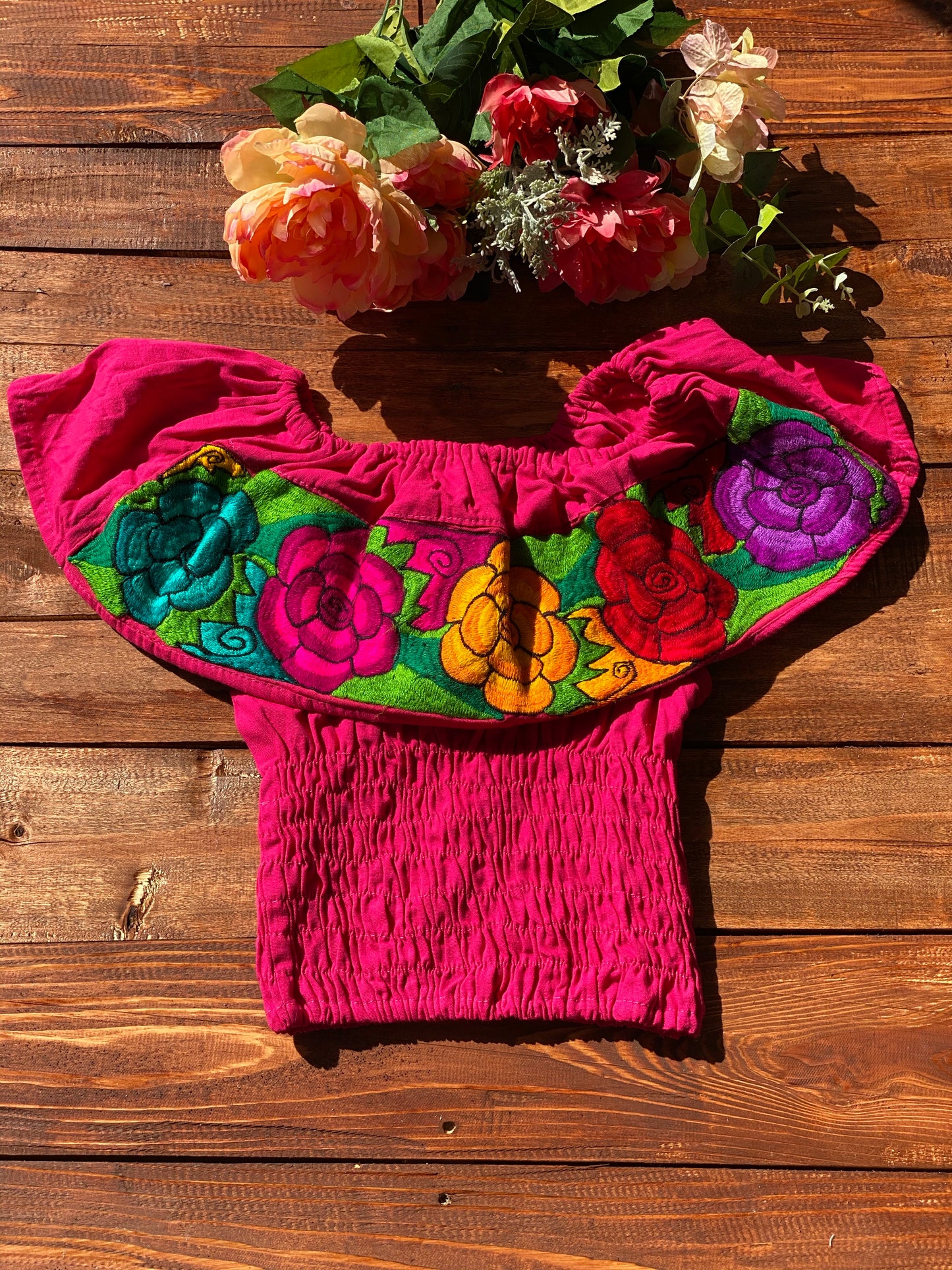 Floral Top Crop S-M