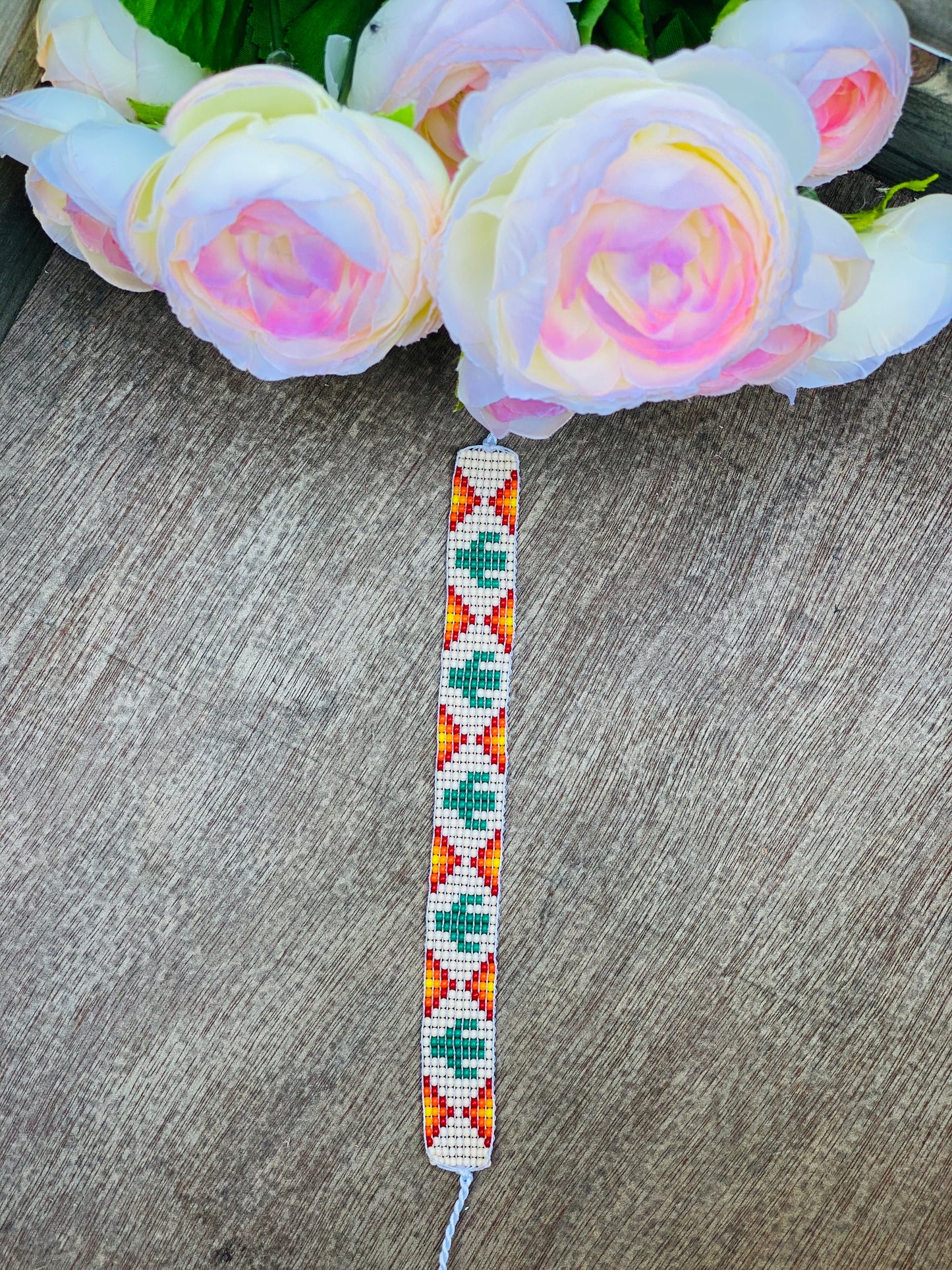 MATZUWA HUICHOL ANKLETS CACTUS