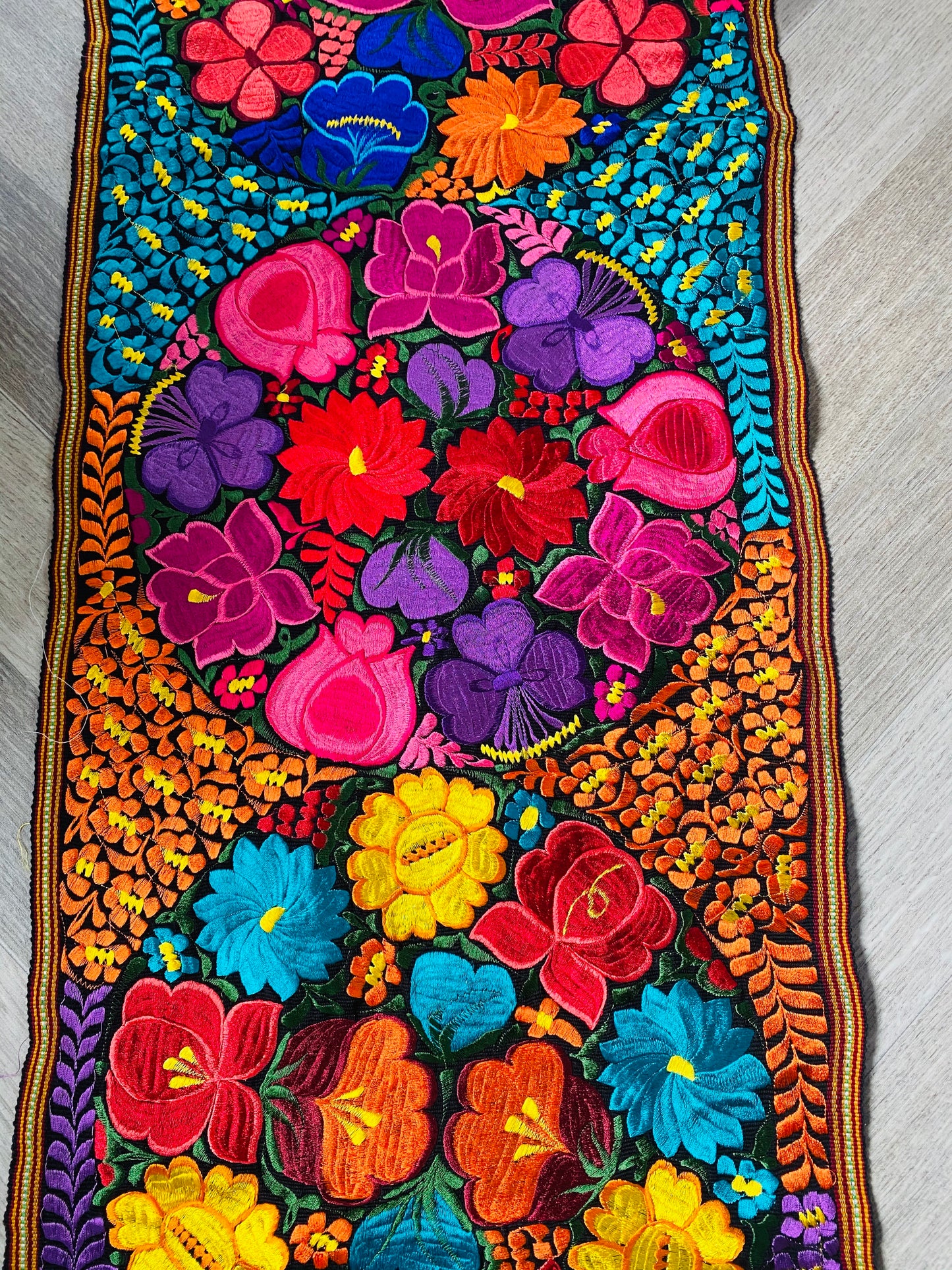 Las Flores Table Runner~ Bed Runner