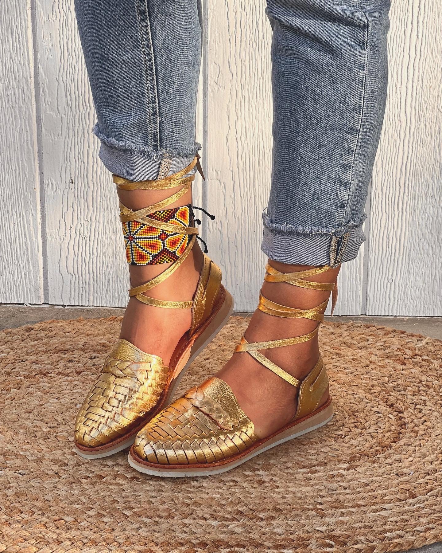 Gold Lace Up