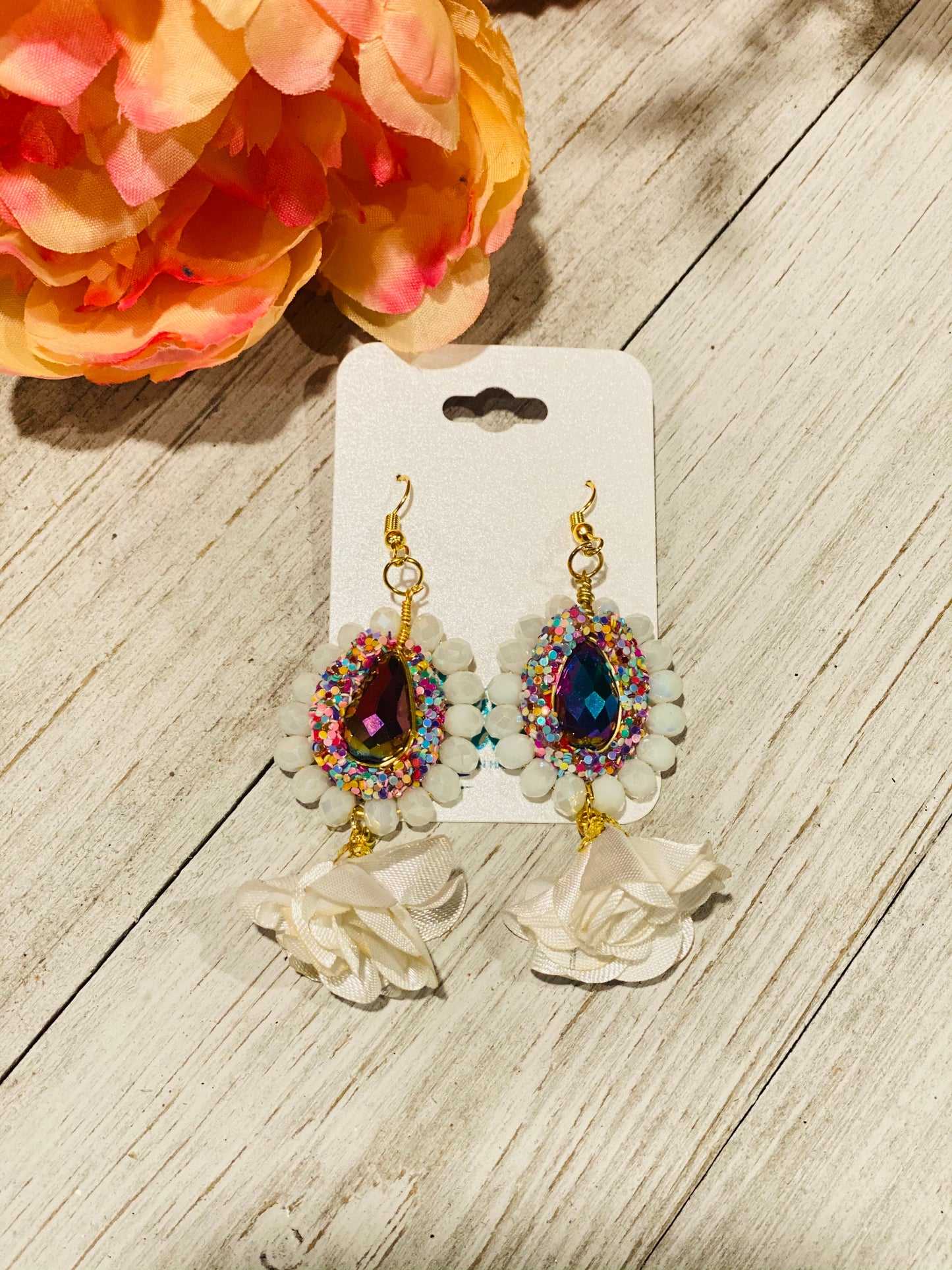 Mezcal Earrings (White)
