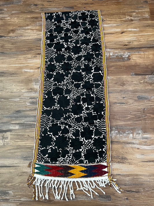 Table Runner~ Bed runner - black white