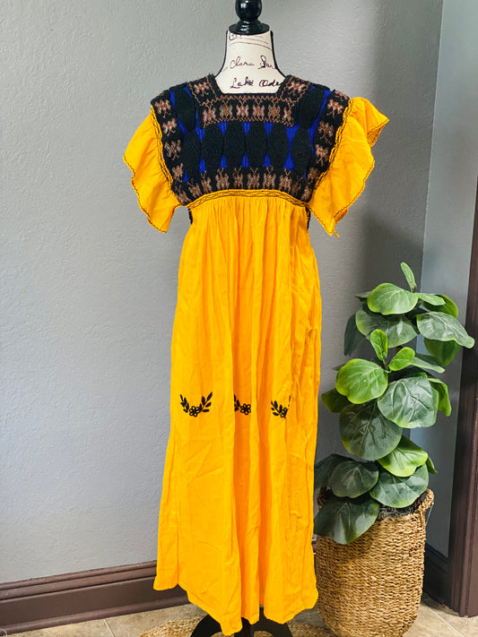 Telar Chamula Chiapas  Maxi Dress S- M-L
