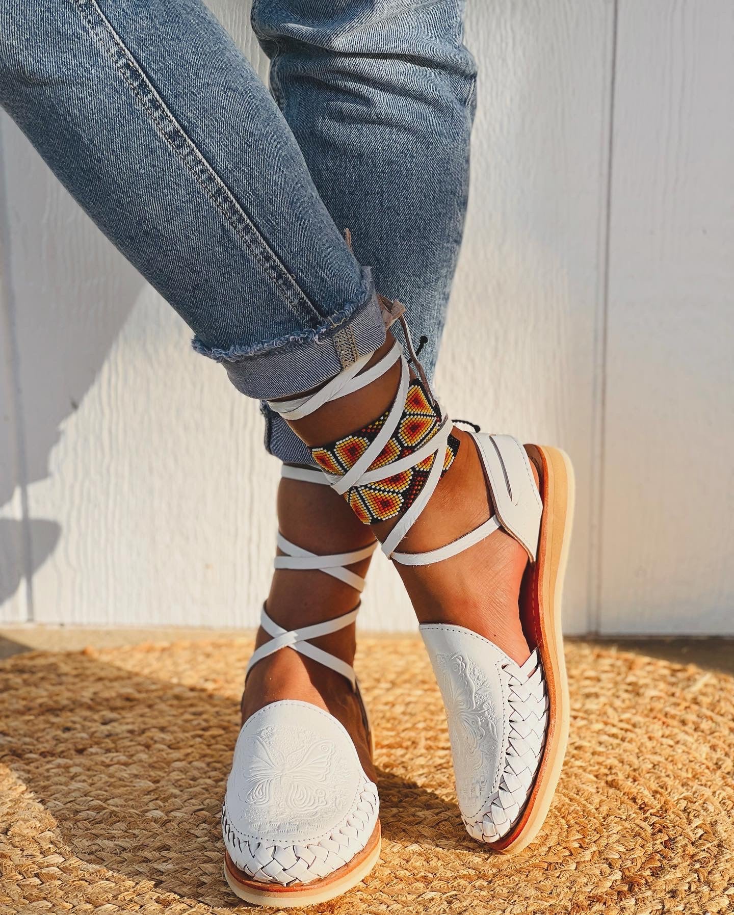 Tooled Butterfly Alpargata