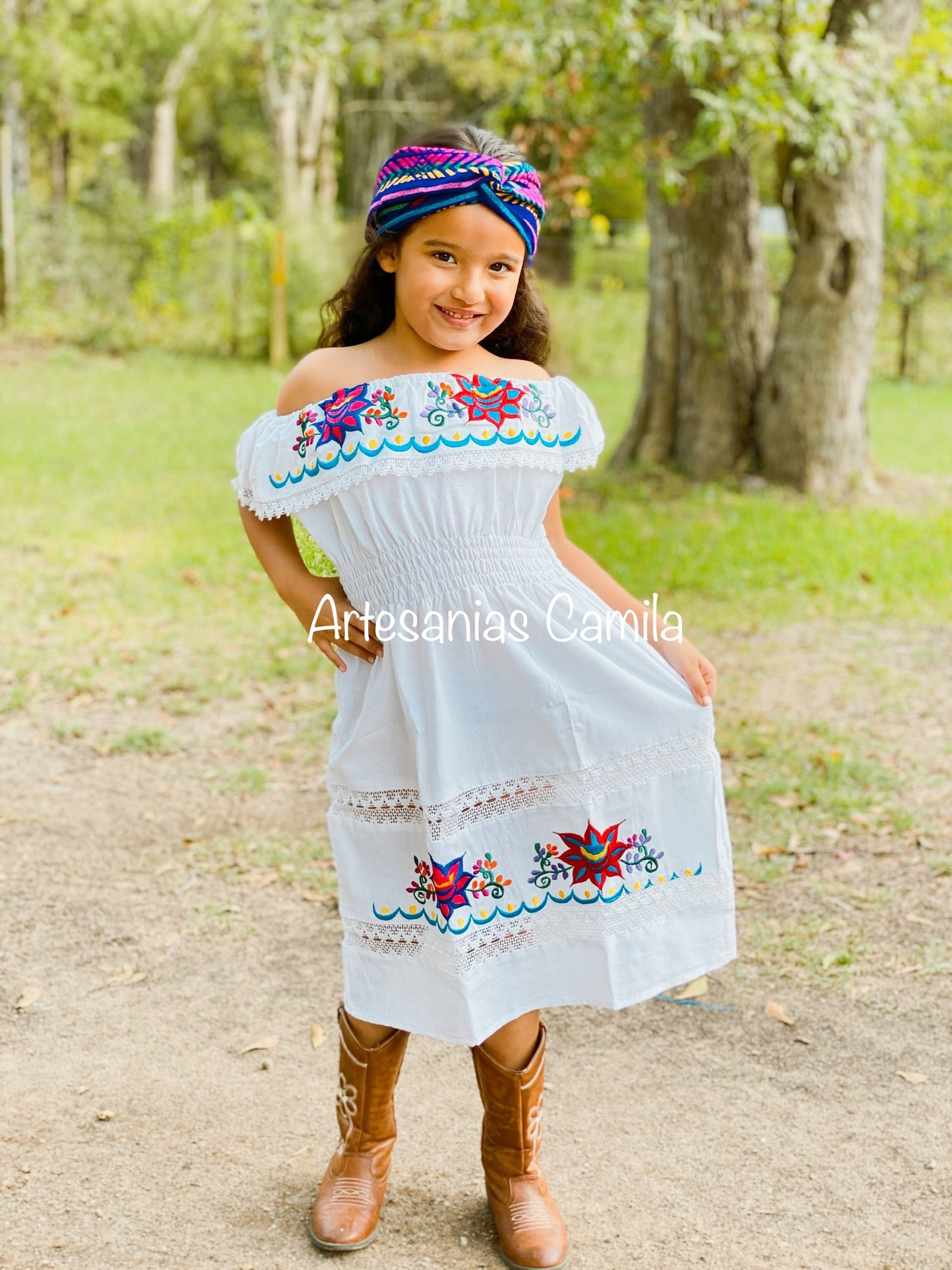 Girls Maria Bonita Dress Vestido Campesino