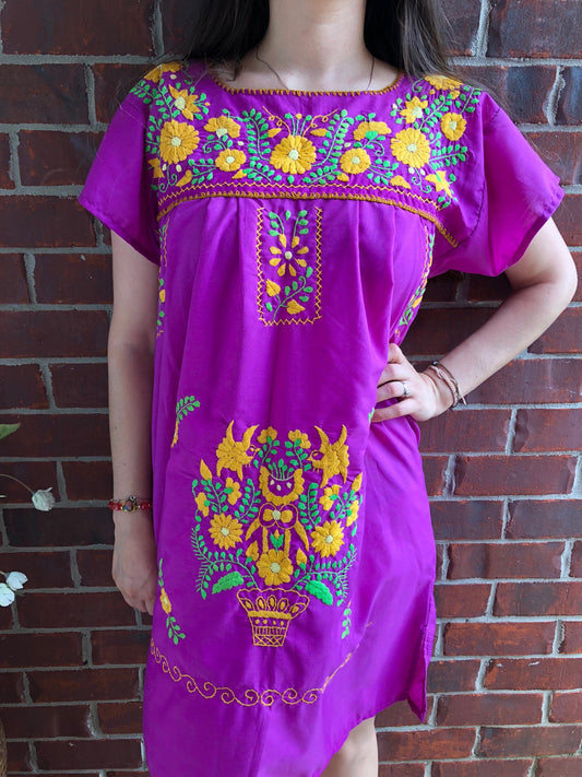 Mexican embroidered dress