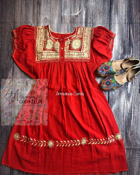 Mexican Rococo Dress| Belt Included| Fiesta Dress