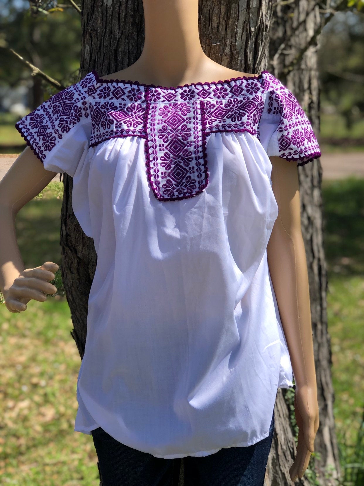 Embroidery Mexican Blouse - M-L Fiesta Blouse