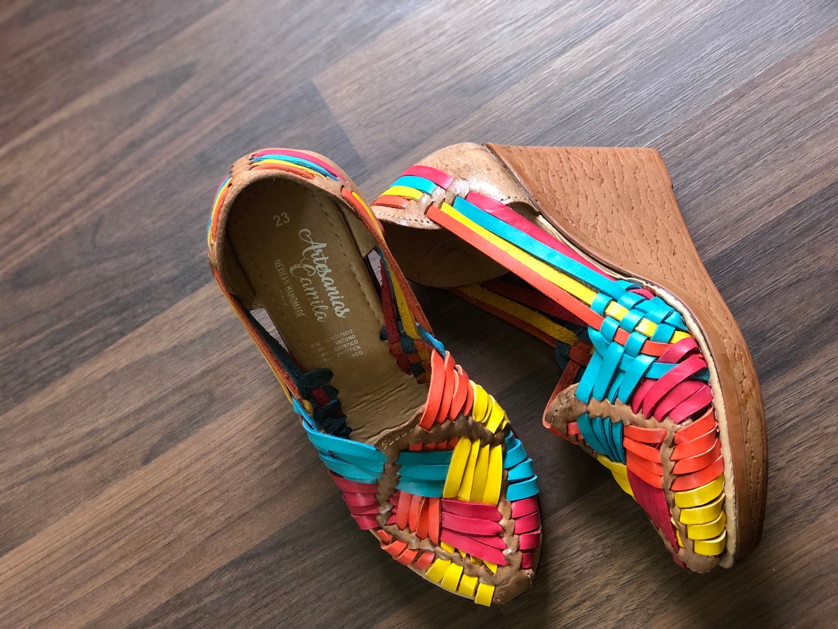 Mexican Leather Wedge Heels. All Sizes Boho-hippie Vintage. Mexican  Artisanal Shoes. Mexican Leather Heels. Leather Heels With Buckle. -   Hong Kong