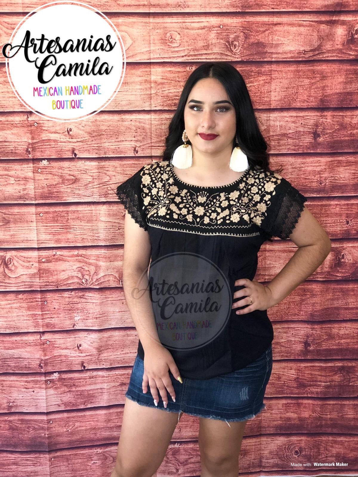 Mexican Embroidery Blouse - Kiara Mexican Top - All sizes