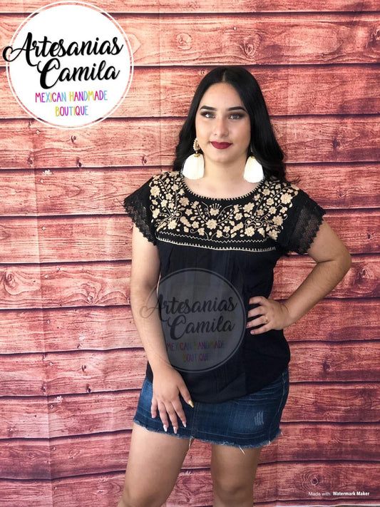 Mexican Embroidery Blouse - Kiara Mexican Top - All sizes