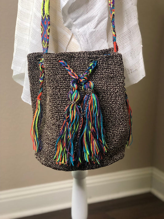 Mexican Maya Handbag Morral Boho Style Macrame Handbag