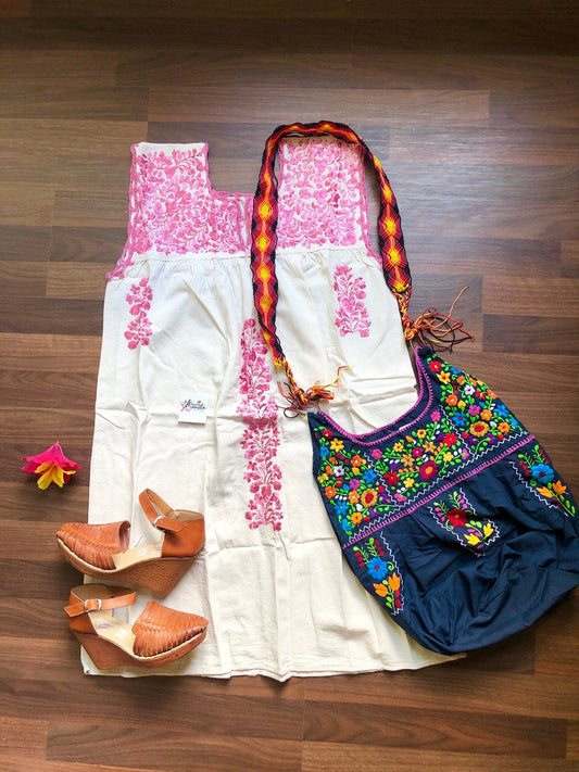 Mexican Recycle Dress Handbag Boho Style