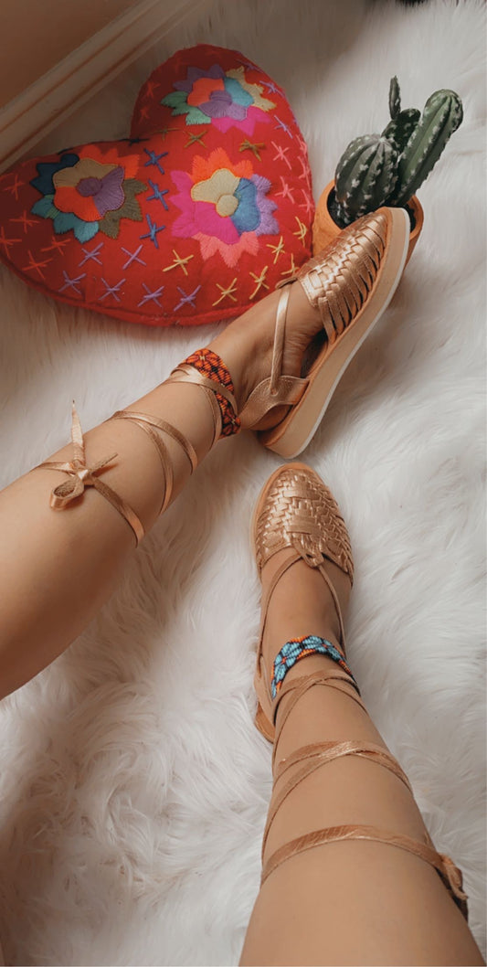 Rosegold  Lace Up   (ready to ship)