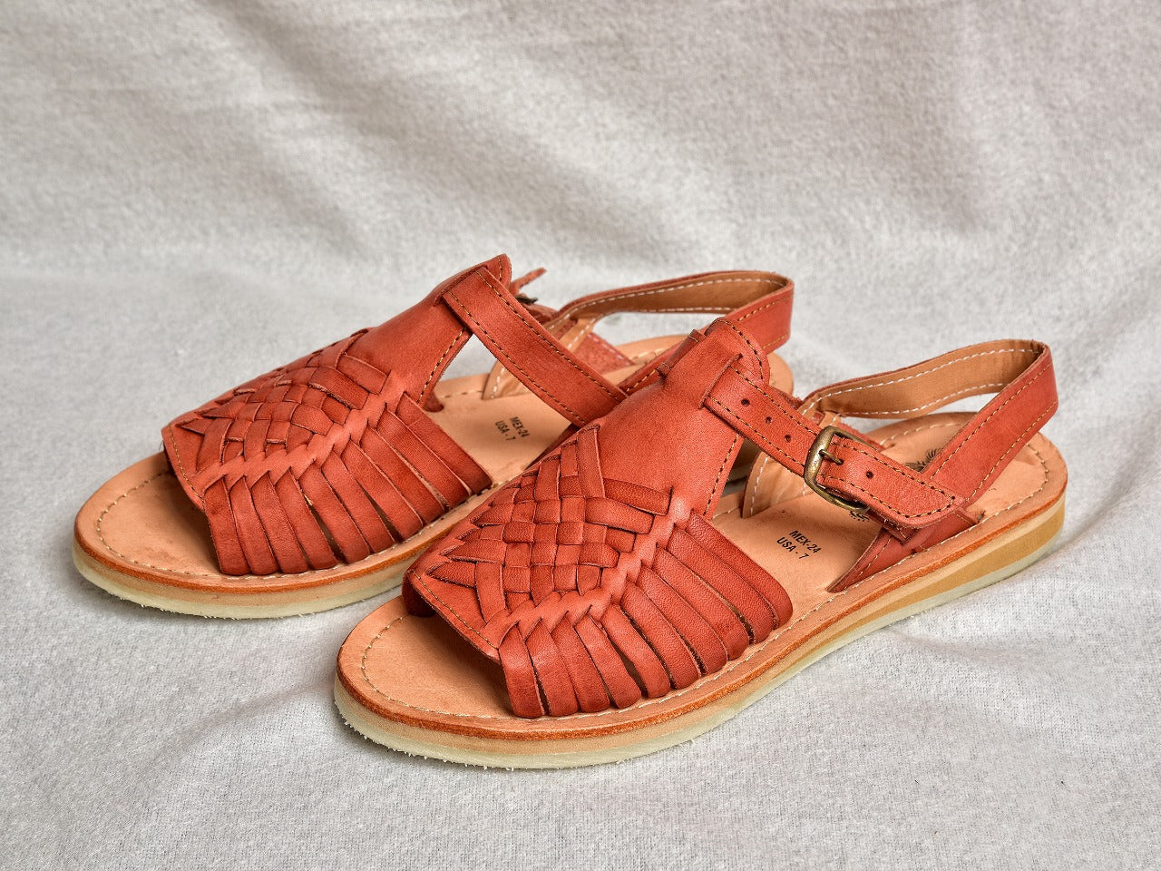 Gianna Huarache Sandals Brown