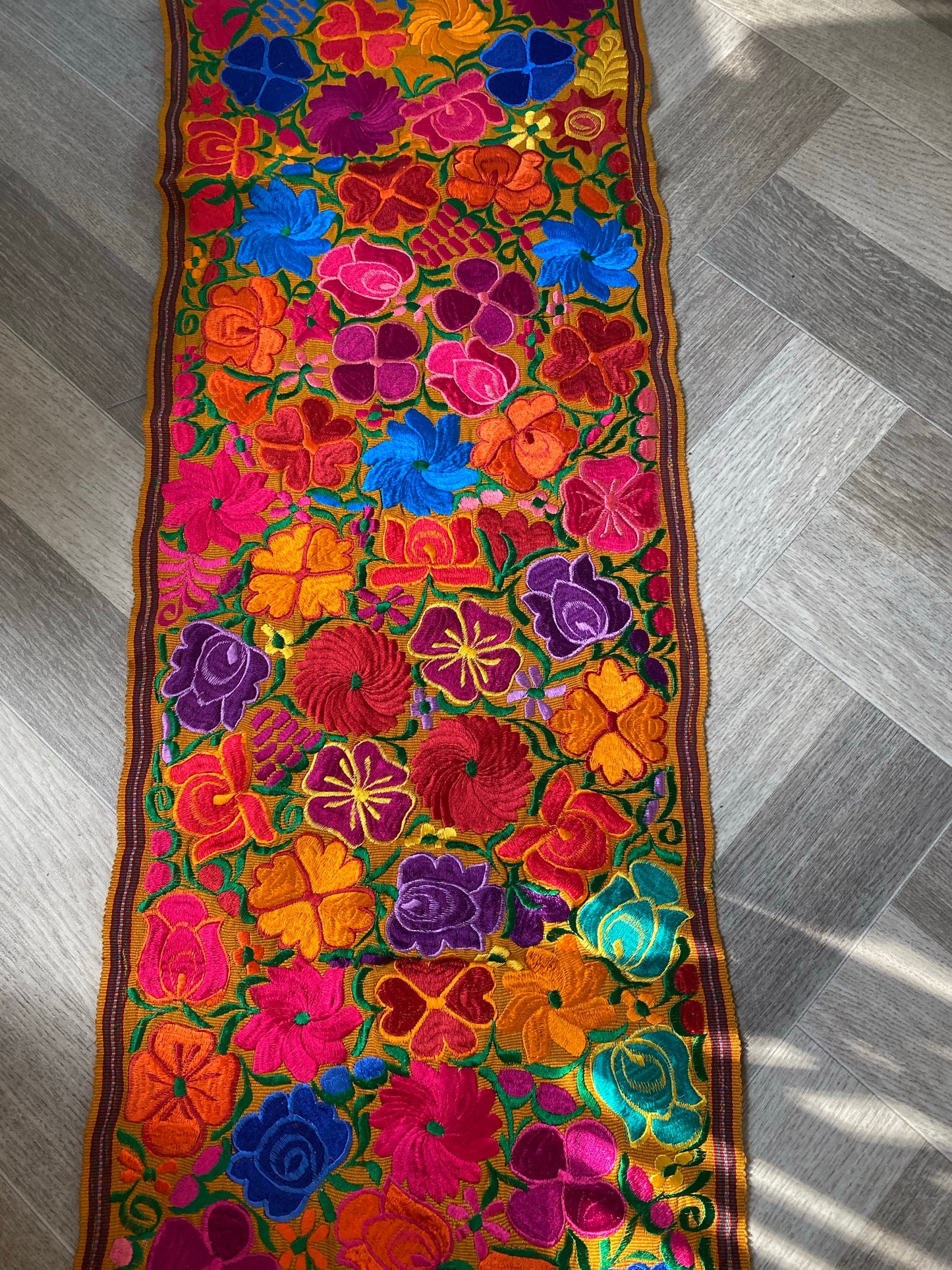 Las Flores Table Runner~ Bed Runner