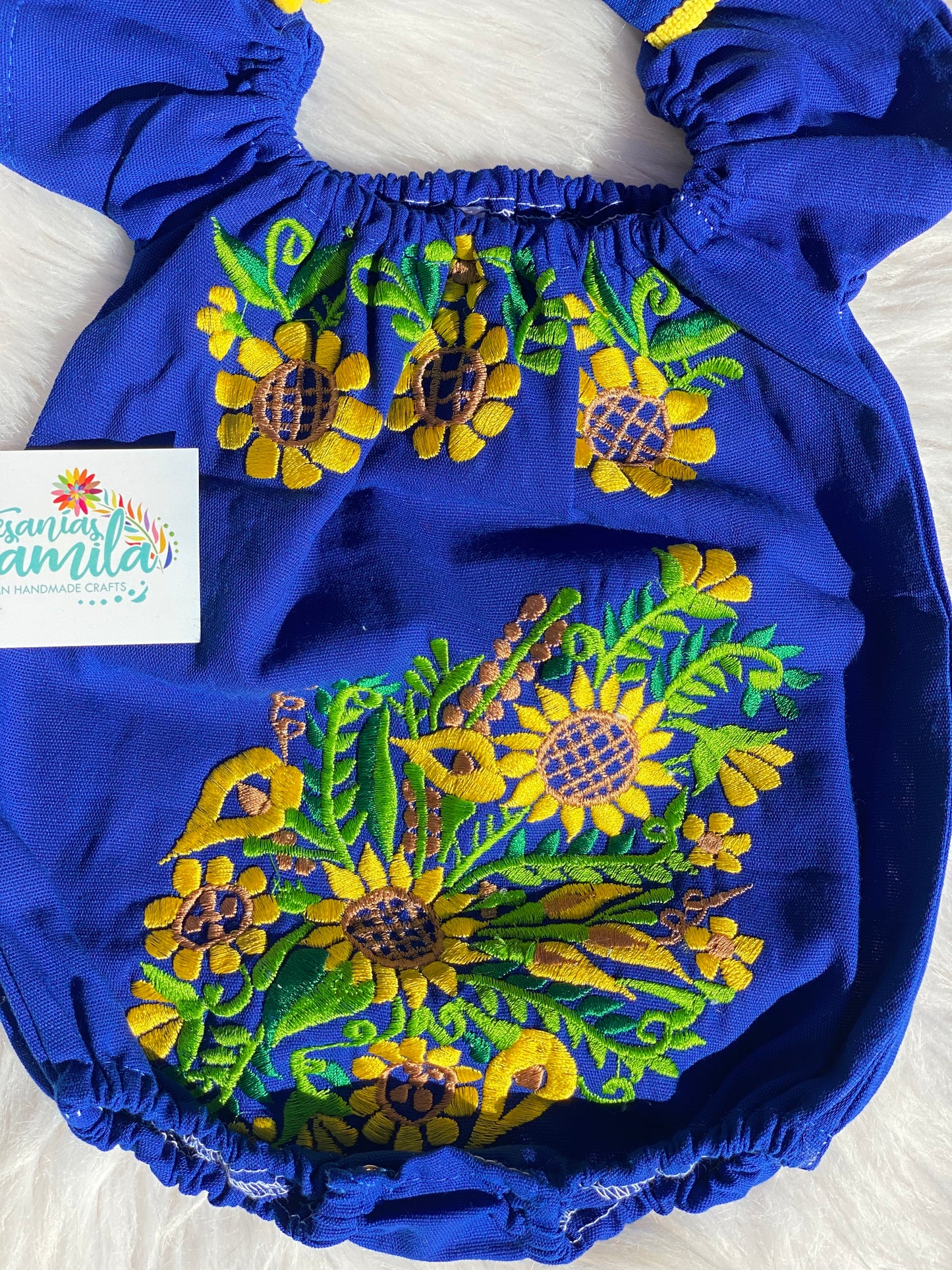 Sunflower Floral Romper/ Mexicanitas