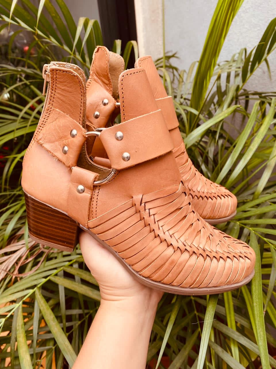 Paulina Artisanal Bootie (tan)